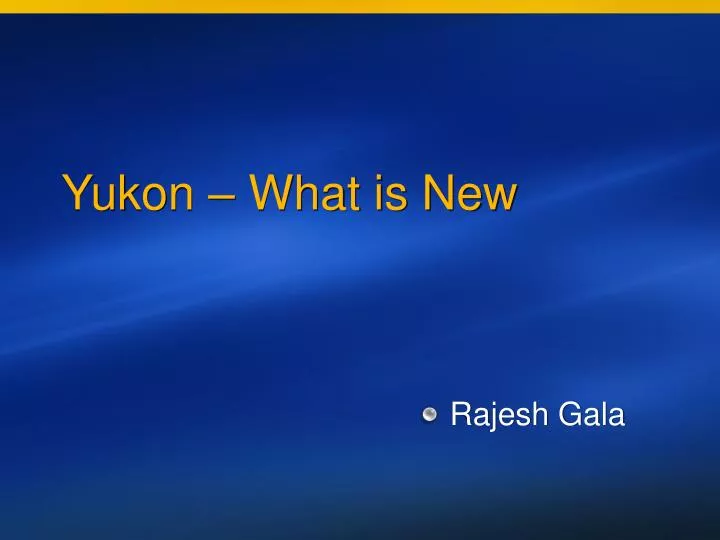 yukon what is new