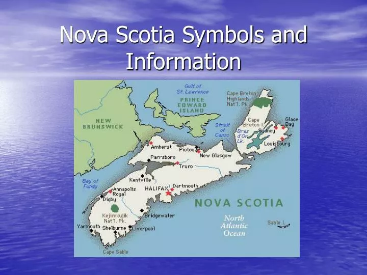 nova scotia symbols and information