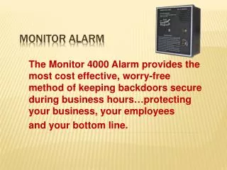 Monitor Alarm