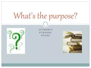 what s the purpose
