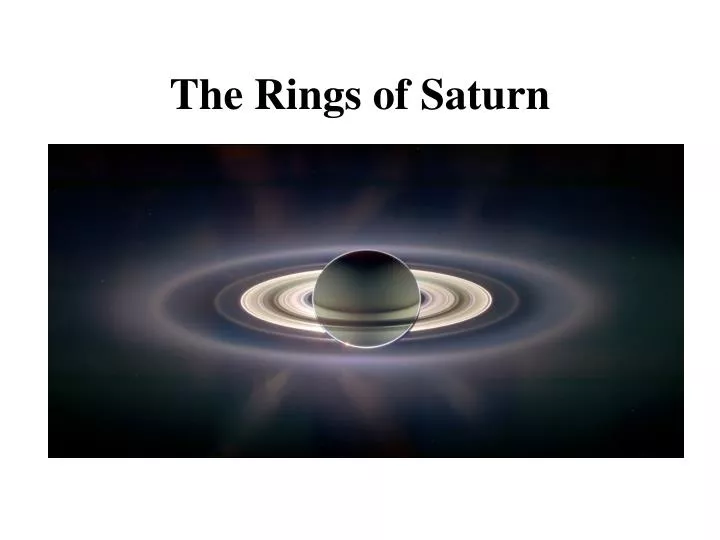 the rings of saturn