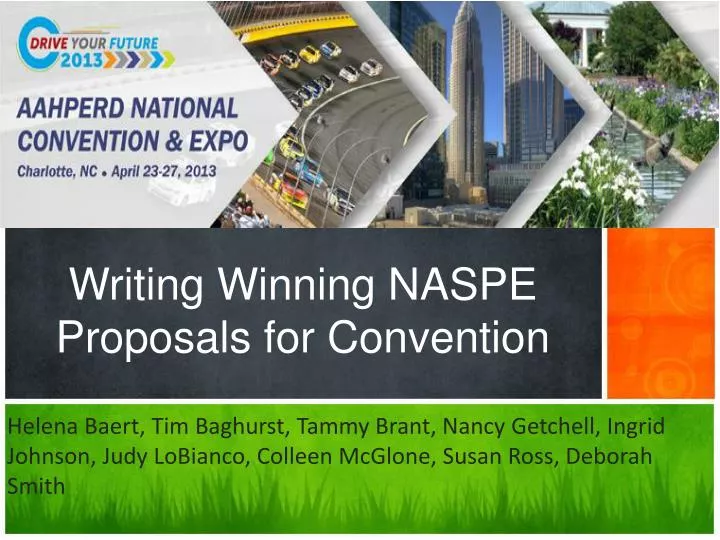writing winning naspe proposals for convention