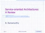 Service-oriented Architectures: A Review - slide 1