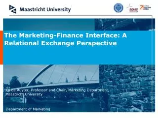 The Marketing-Finance Interface: A Relational Exchange Perspective