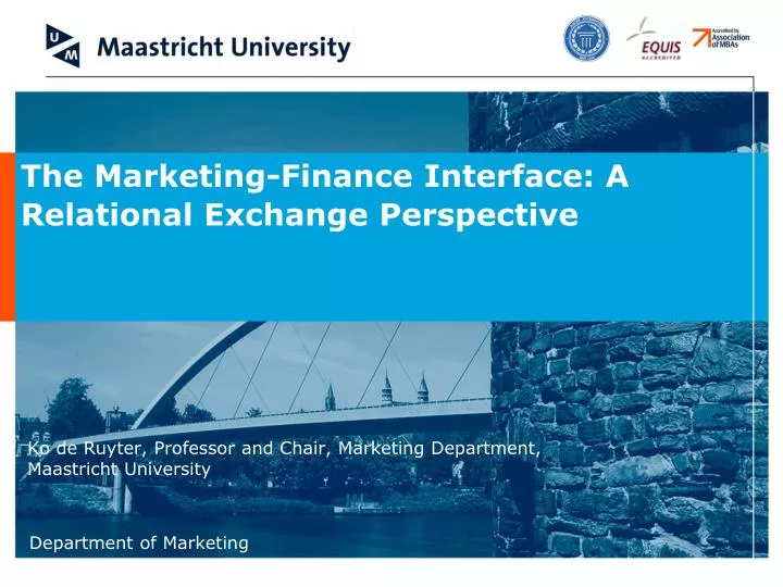 the marketing finance interface a relational exchange perspective