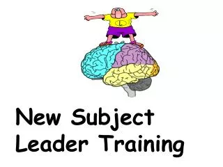 New Subject Leader Training