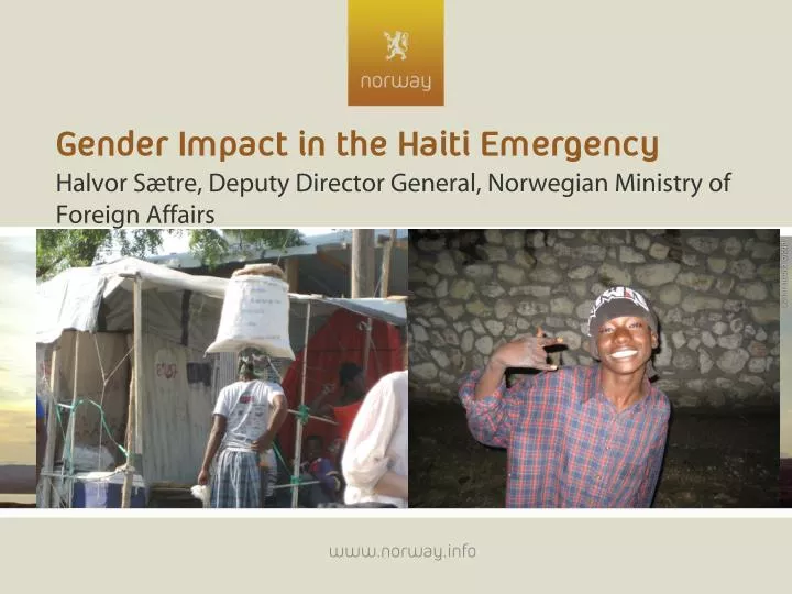 gender impact in the haiti emergency