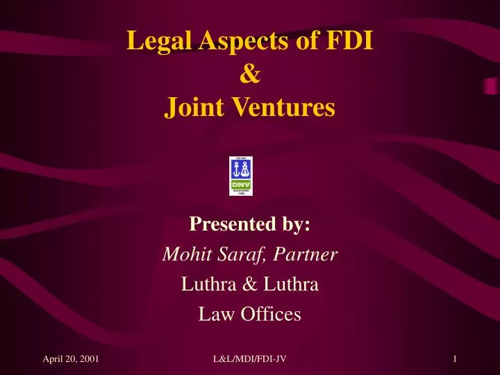 legal aspects of fdi joint ventures
