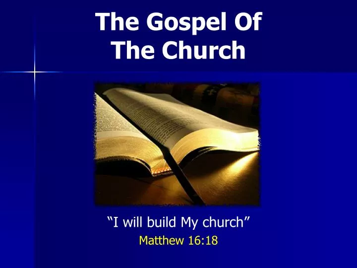 the gospel of the church