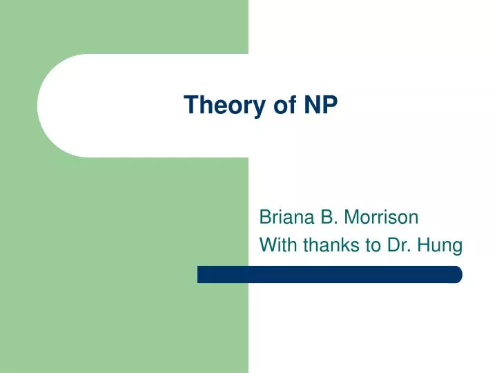 theory of np