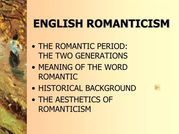 english romanticism