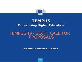 TEMPUS Modernising Higher Education