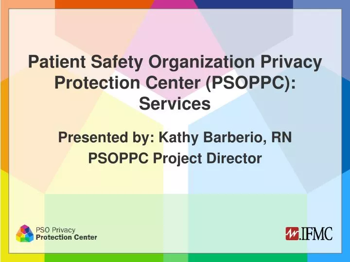 patient safety organization privacy protection center psoppc services