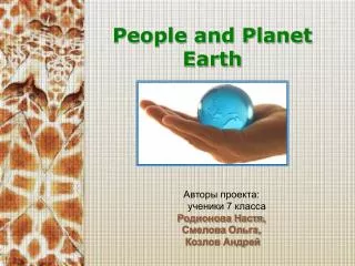 People and Planet Earth
