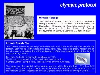 Olympic Rings &amp; Flag