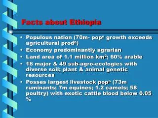Facts about Ethiopia