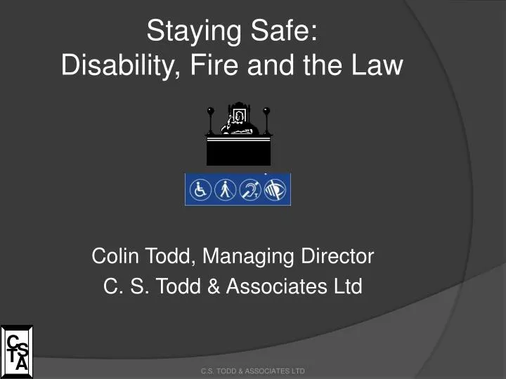 staying safe disability fire and the law