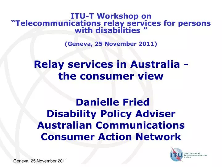 relay services in australia the consumer view