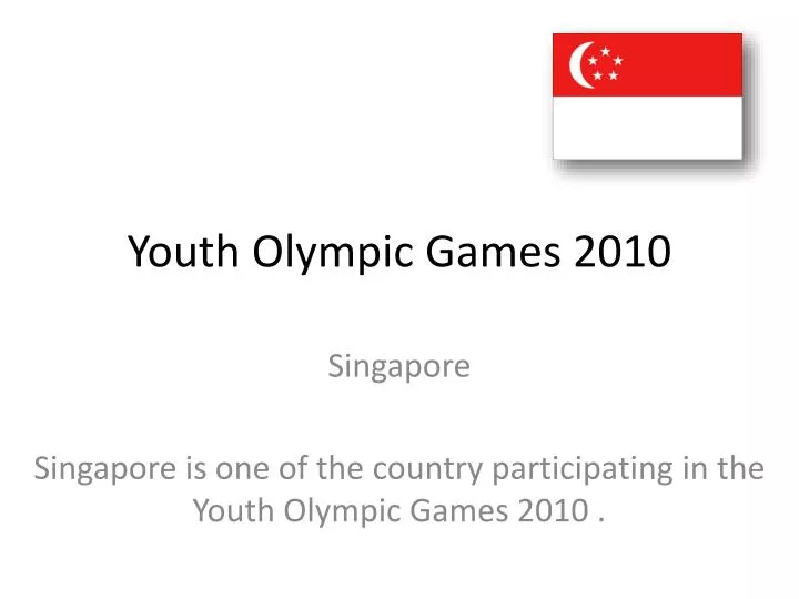 youth olympic games 2010