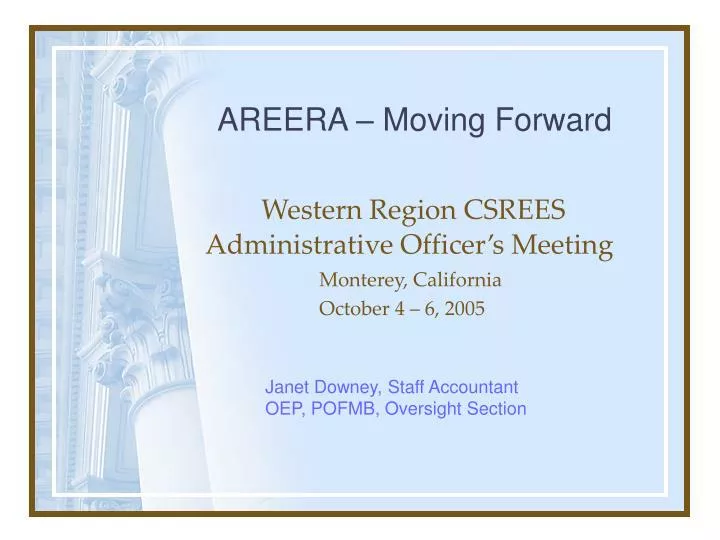 western region csrees administrative officer s meeting