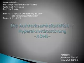 PPT - ADHS PowerPoint Presentation, Free Download - ID:4772620