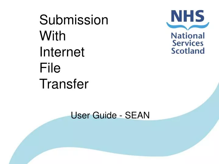 submission with internet file transfer