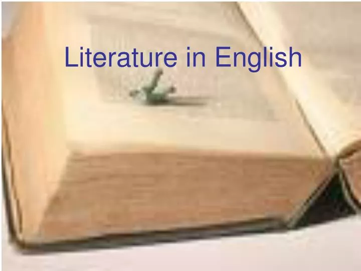 literature in english