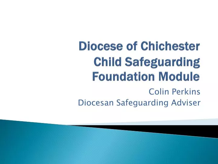 diocese of chichester child safeguarding foundation module
