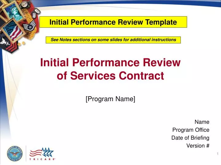 initial performance review of services contract
