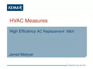 HVAC Measures High Efficiency AC Replacement M&amp;V