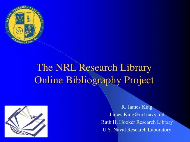 the nrl research library online bibliography project