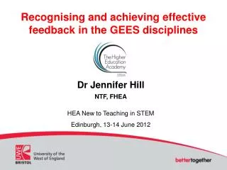 Recognising and achieving effective feedback in the GEES disciplines