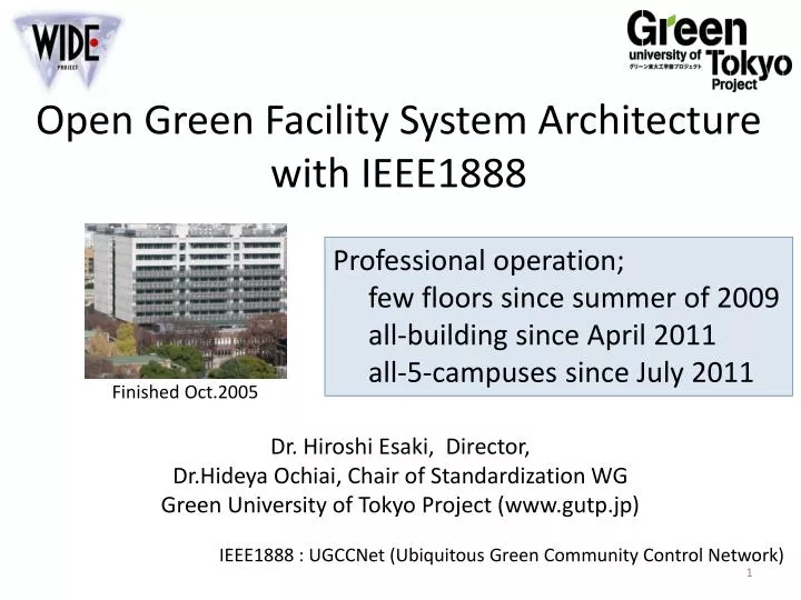 open green facility system architecture with ieee1888