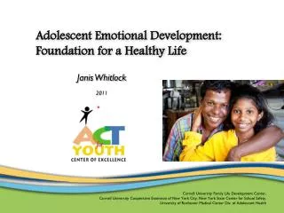 Adolescent Emotional Development: Foundation for a Healthy Life
