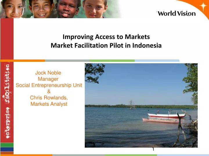 improving access to markets market facilitation pilot in indonesia