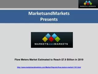 Flow Meters Market Estimated to Reach $7.9 Billion in 2019