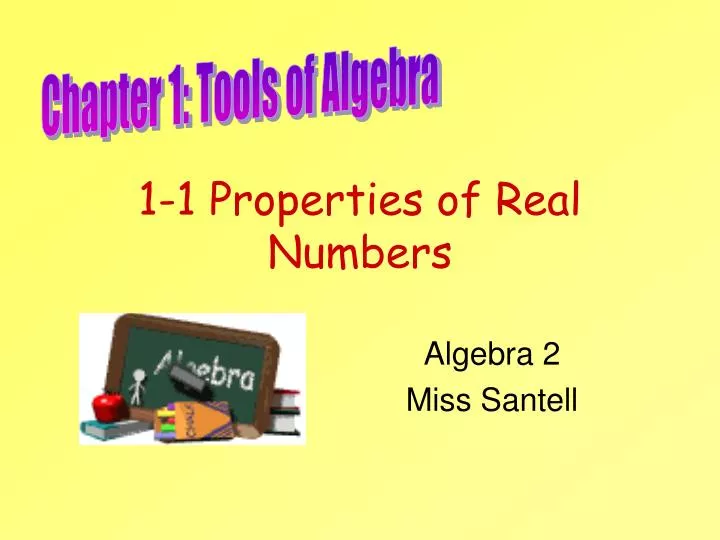 1 1 properties of real numbers