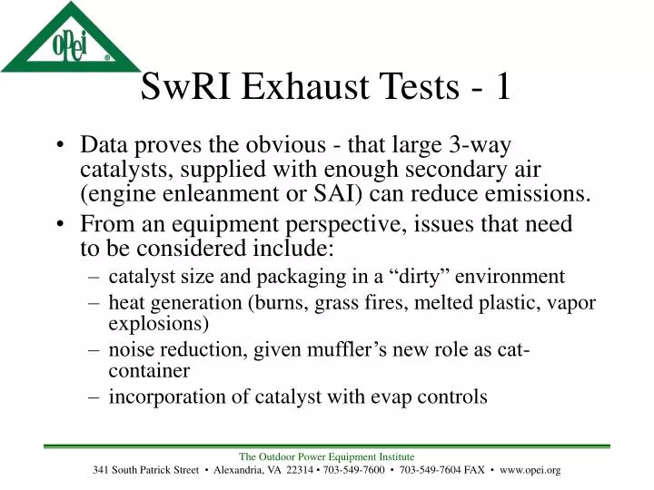 swri exhaust tests 1