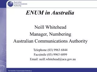 enum in australia