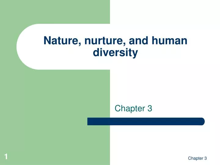 nature nurture and human diversity