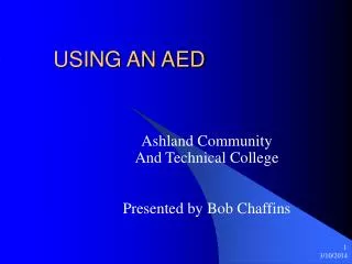 USING AN AED
