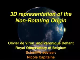 3D representation of the Non-Rotating Origin