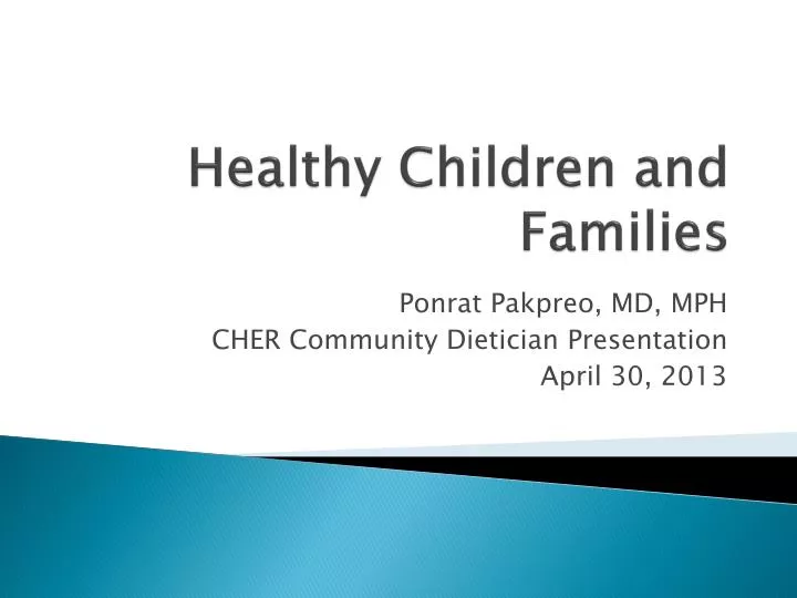 healthy children and families