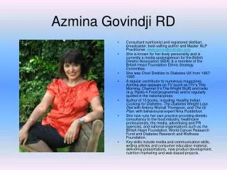Azmina Govindji RD