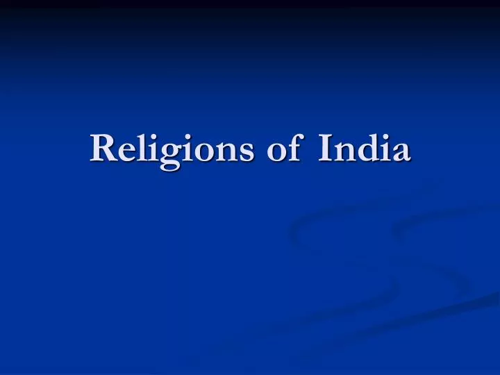 religions of india