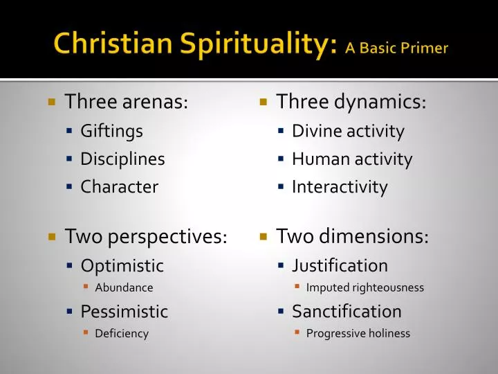 christian spirituality a basic primer