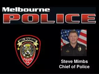 Steve Mimbs Chief of Police