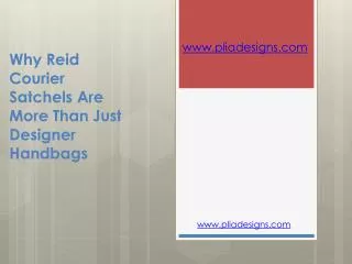 Why reid courier satchels are more than just