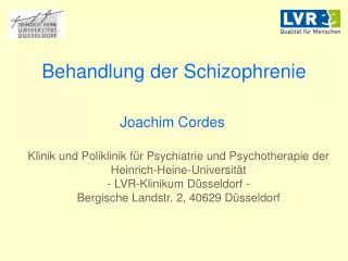 behandlung der schizophrenie