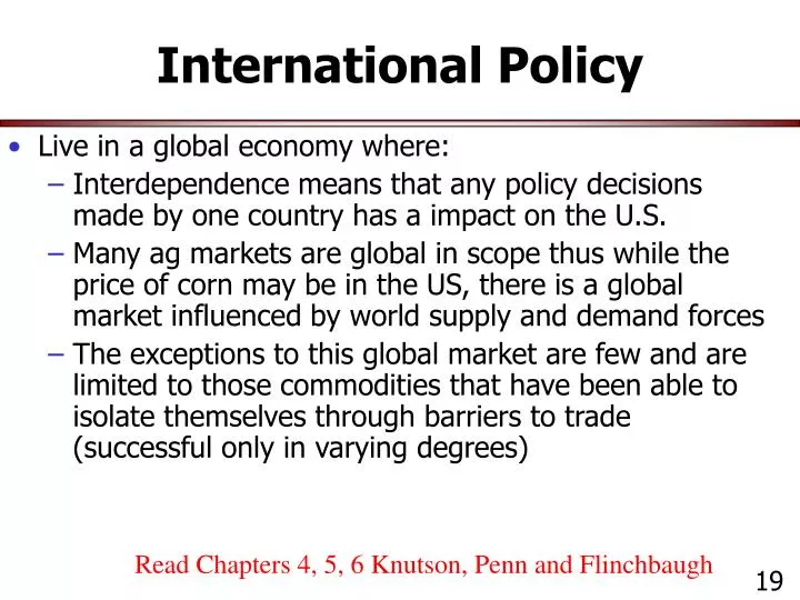 international policy